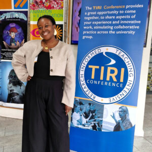 Amberlee Green represents Regent College London at the TIRI Conference 2024.