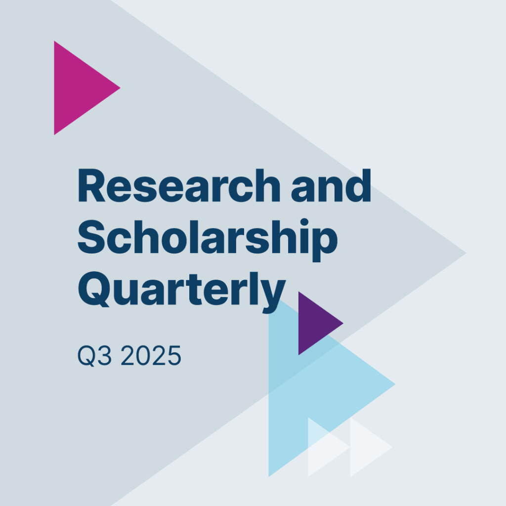 Regent College London's Research & Scholarship Quarterly Q3 2025