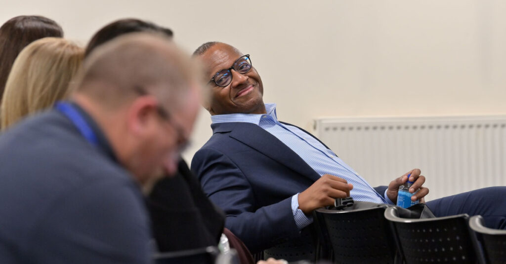 Dr Morris Anglin, Dean of Health and Sports Science at RCL, at the TIRIAE Conference 2025.