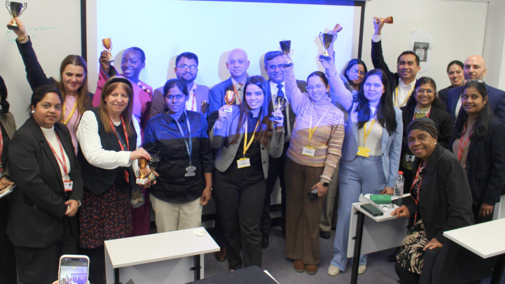 RCL School of Business students celebrate their award-winning presentations at the Postgraduate Research Conference 2025. 