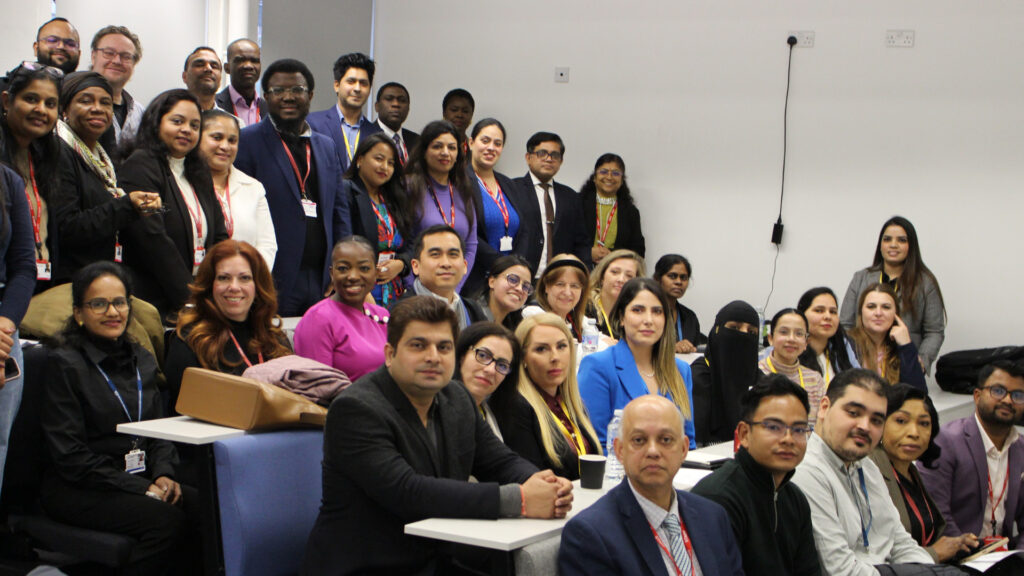 Staff and students from RCL’s School of Business gather at the Postgraduate Research Conference 2025.  