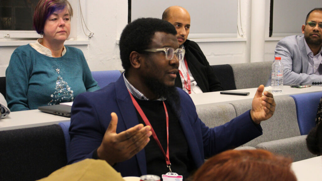 An RCL School of Business academic speaking at the School's Postgraduate Research Conference 2025.