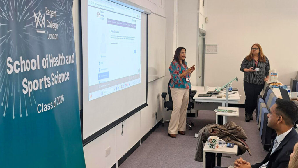 Sonali Kakade from RCL's Employability & Graduate Outcomes team leads a workshop about key employability skills.