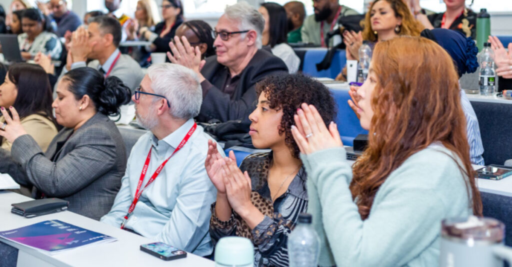 Learning and Teaching Conference 2026 attendees giving one of the presentations a round of applause.