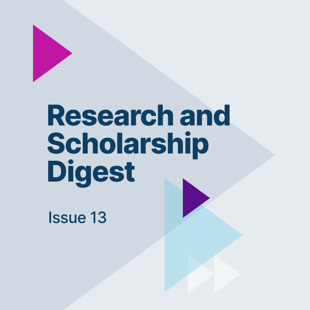 RCL Research and Scholarship Digest Issue 13 showcases innovation in higher education