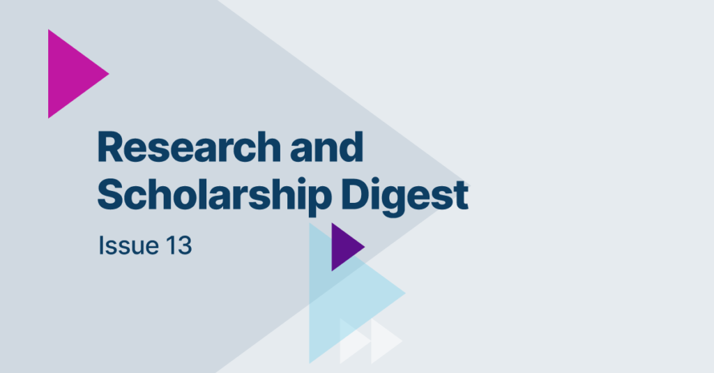 RCL Research and Scholarship Digest Issue 13 showcases innovation in higher education